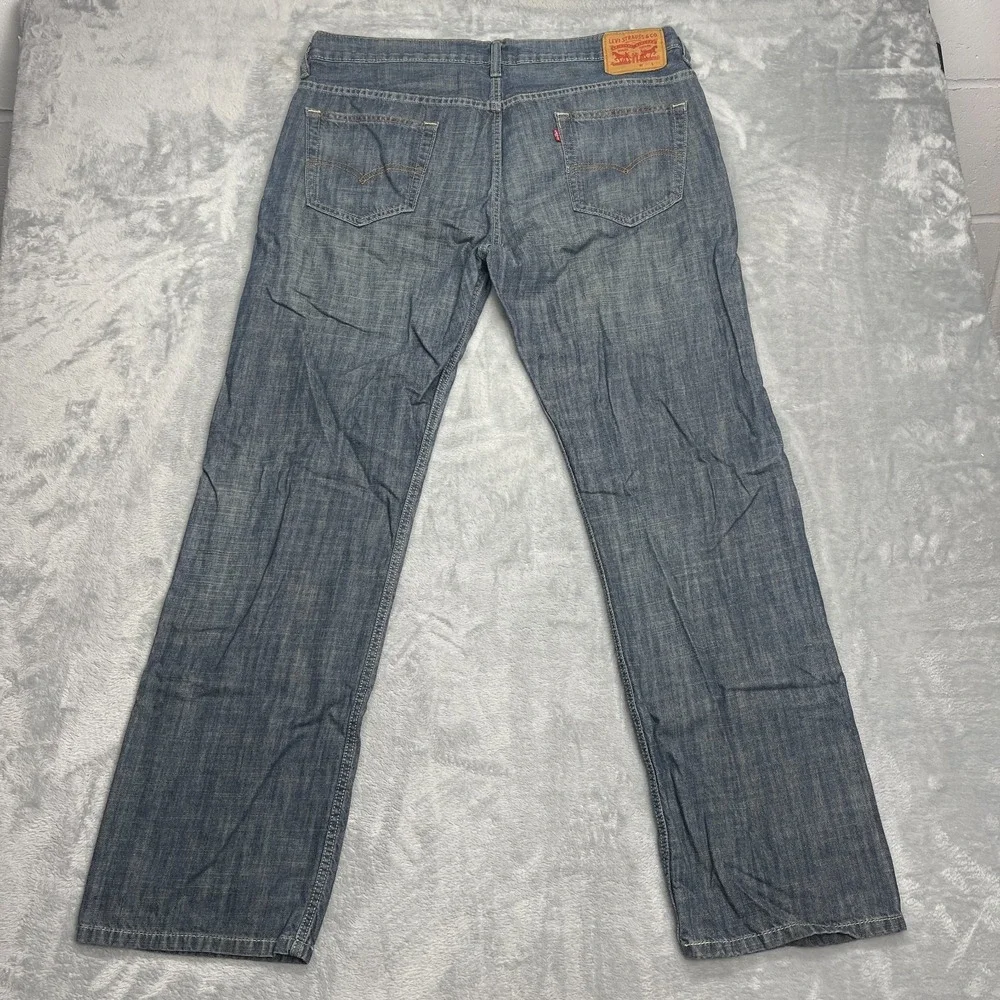 Levi's Jeans Mens 36x32 (38x34) Blue Denim 569 Red Tab Loose Fit Straight Leg